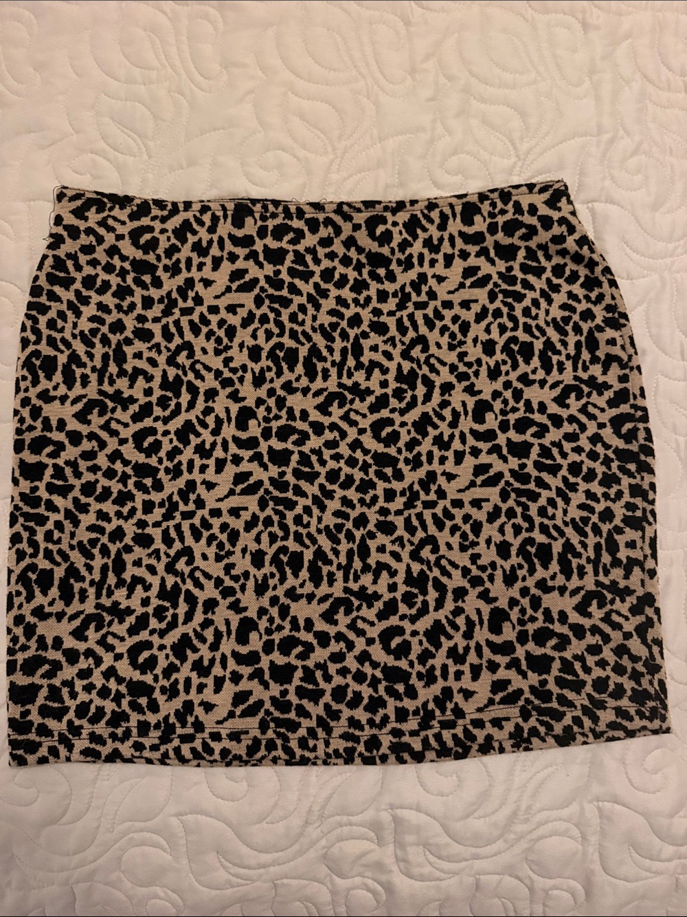 Sans Souci Leopard Print Mini Skirt in Tan and Black